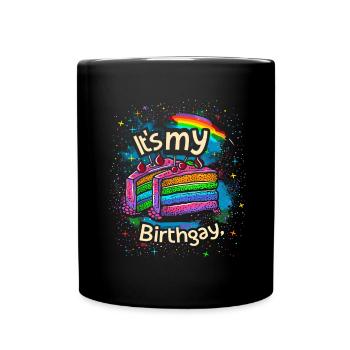 C’est ma naissancegay naissance-gay lgbt gay - Mug uni - noir - Devant