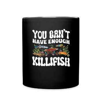 Killifish-besitzer Aquarium-enthusiasten - Tasse einfarbig - Schwarz - Vorne