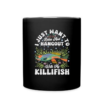 Killifish Owner Aquarium Enthusiasts - Full Colour Mug - black - Front