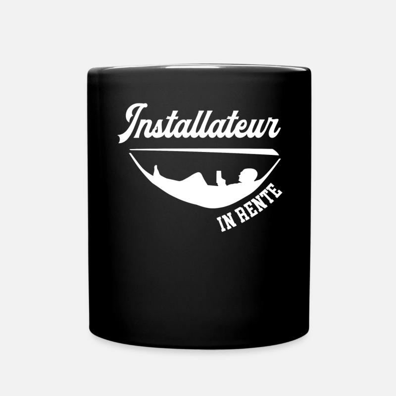 Installateur Rente Rentner Installateure Ruhestand - Tasse einfarbig - Schwarz