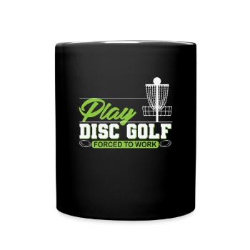Jouer au Disc Golf - Mug uni - noir - Devant