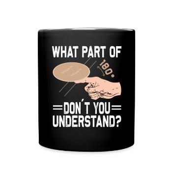 Bierdeckel Umdrehen Spiel Bier - Tasse einfarbig - Schwarz - Vorne