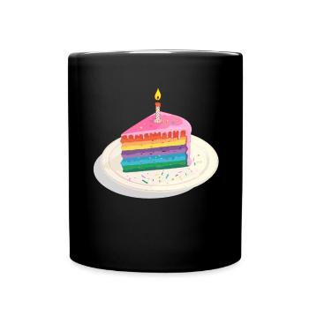 Birthday Birthgay Birth-gay Lgbt Gay - Full Colour Mug - black - Front