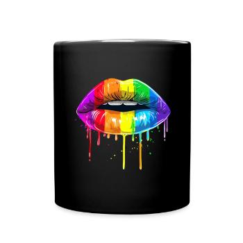 Birthday Birthgay Birth-gay Lgbt Gay - Full Colour Mug - black - Front