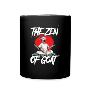 Ziegen-yoga-meditation, Yoga-kurs, Yoga - Tasse einfarbig - Schwarz - Vorne