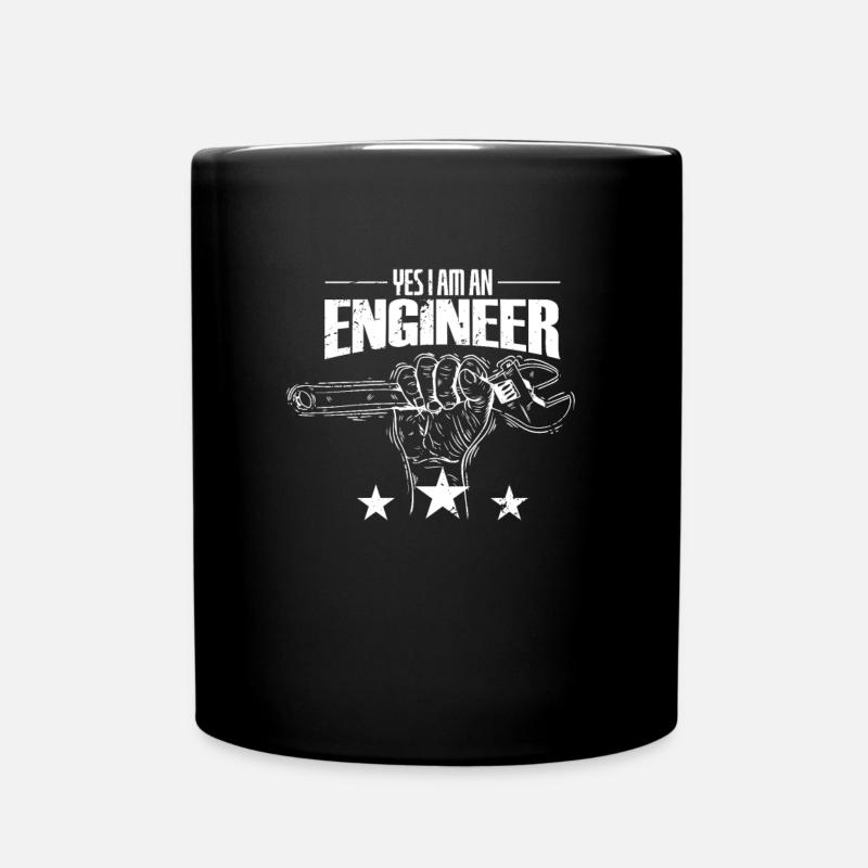 Yes I am an Engineer Werkzeug - Tasse einfarbig - Schwarz
