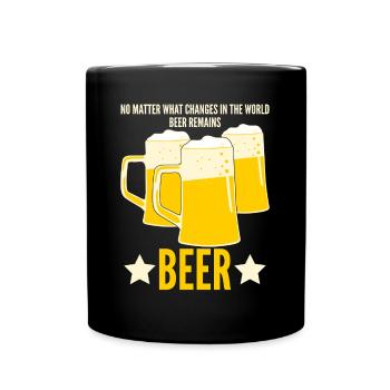 Beer Remains Beer - Full Colour Mug - black - Front