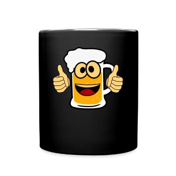 Beer Happy Brewing Craft Beer Malt - Full Colour Mug - black - Front