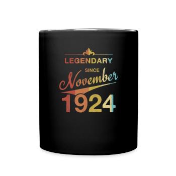 100th Birthday Legendary since November 1924 - Full Colour Mug - black - Front