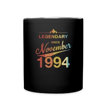 30th Birthday Legendary since November 1994 - Full Colour Mug - black - Front