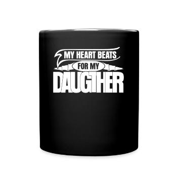 Daughters Father Dad Daughter - Full Colour Mug - black - Front