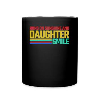 Dad Daughter Daughters Father Family - Full Colour Mug - black - Front