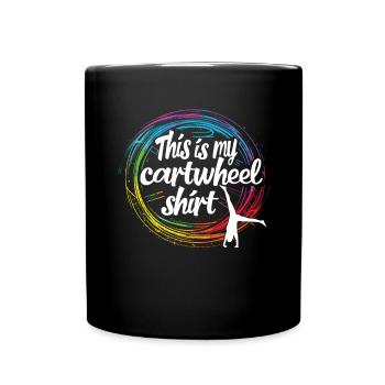 Cool cartwheel gymnast - Full Colour Mug - black - Front