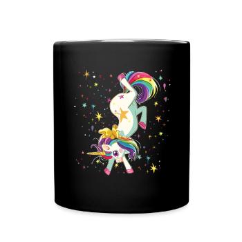 Cool cartwheel gymnast - Full Colour Mug - black - Front