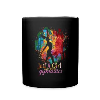 Cool cartwheel gymnast - Full Colour Mug - black - Front