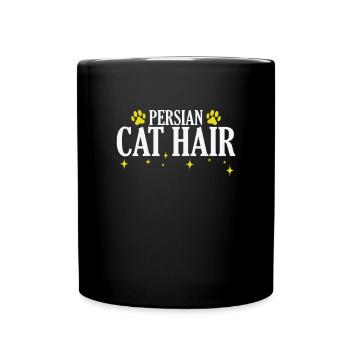 Persian Cat Hair Hauskatze - Tasse einfarbig - Schwarz - Vorne