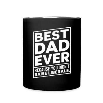 Conservative Fathers Day Best Dad Republican - Full Colour Mug - black - Front