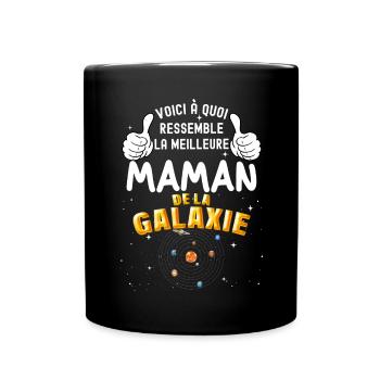 Meilleure Maman De La Galaxie Femme Mère - Mug uni - noir - Devant