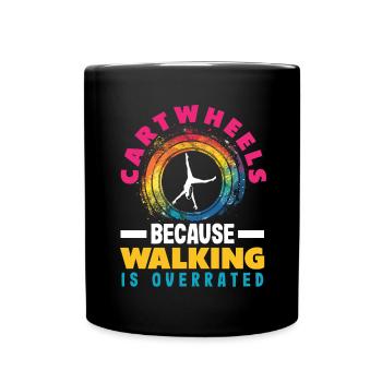 Cool Wheel Stroke Gymnastics Gymnastics - Full Colour Mug - black - Front