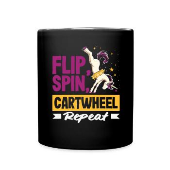Cool Wheel Stroke Gymnastics Gymnastics - Full Colour Mug - black - Front