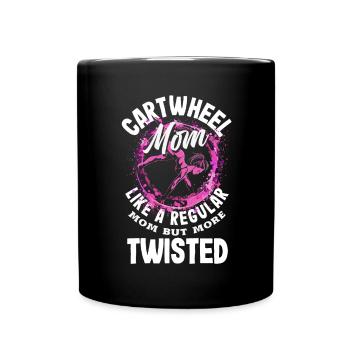 Cool Wheel Stroke Gymnastics Gymnastics - Full Colour Mug - black - Front