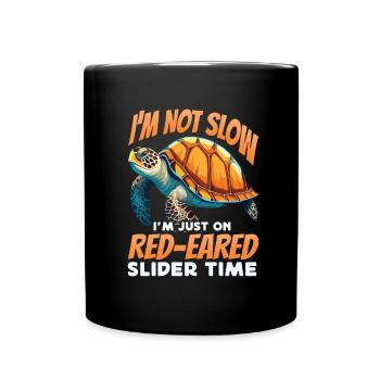 Red-eared turtle lovers - Full Colour Mug - black - Front