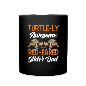 Red-eared turtle lovers - Full Colour Mug - black - Front