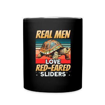 Red-eared turtle lovers - Full Colour Mug - black - Front