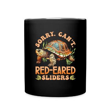Red-eared turtle lovers - Full Colour Mug - black - Front