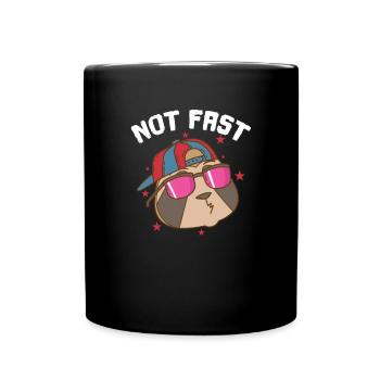 Arbre paresseux pas rapide - Mug uni - noir - Devant