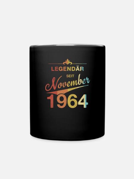 60. Geburtstag Legendär seit November 1964 - Tasse einfarbig - Schwarz