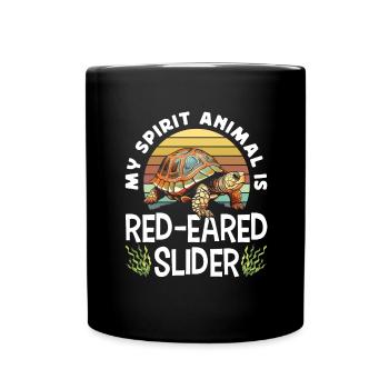Red-eared turtle lovers - Full Colour Mug - black - Front