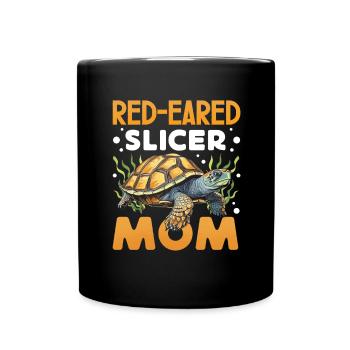 Red-eared turtle lovers - Full Colour Mug - black - Front