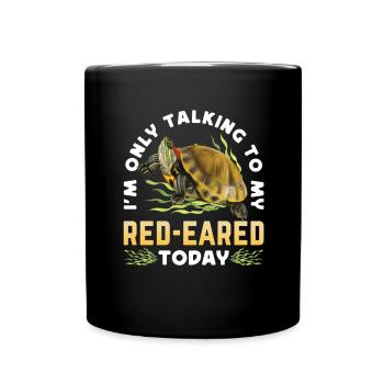 Red-eared turtle lovers - Full Colour Mug - black - Front