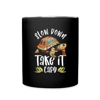 Red-eared turtle lovers - Full Colour Mug - black - Front