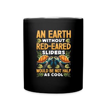 Red-eared turtle lovers - Full Colour Mug - black - Front