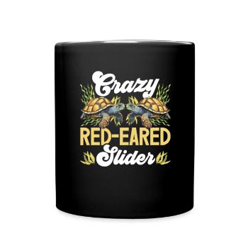 Red-eared turtle lovers - Full Colour Mug - black - Front