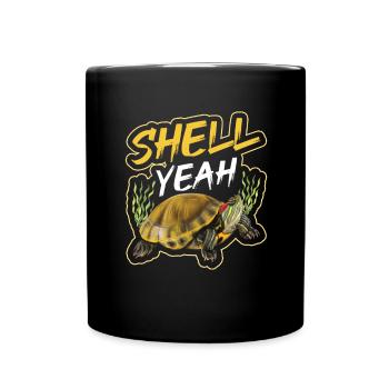 Red-eared turtle lovers - Full Colour Mug - black - Front