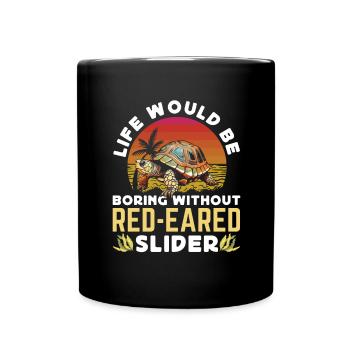 Red-eared turtle lovers - Full Colour Mug - black - Front