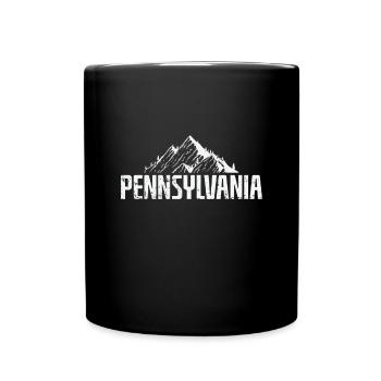 Montagnes de Pennsylvanie États-Unis - Mug uni - noir - Devant