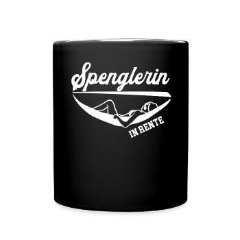 Spenglerin Rente Rentnerin Spenglerinnen Ruhestand - Tasse einfarbig - Schwarz - Vorne