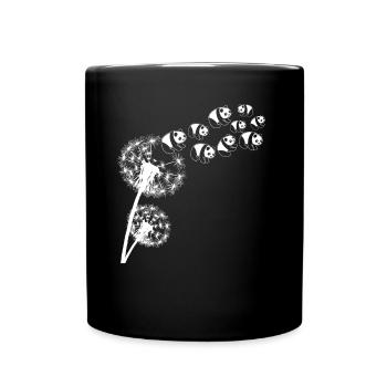 Giant Panda Dandelion Panda Bear Pandas - Tasse einfarbig - Schwarz - Vorne
