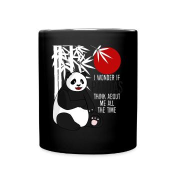 Panda Ours Pandas mignons - Mug uni - noir - Devant