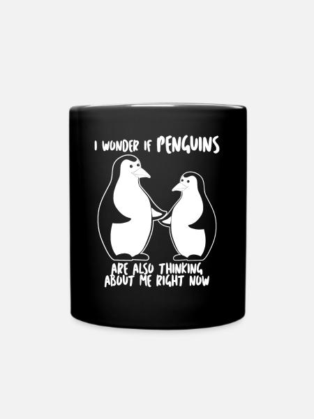 Penguin Joke Penguins - Tasse einfarbig - Schwarz