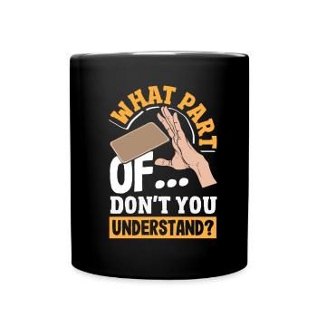 Bierdeckel Umdrehen Spiel Bier - Tasse einfarbig - Schwarz - Vorne