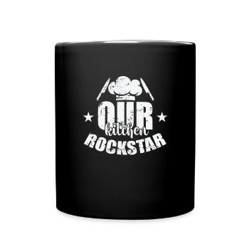 Our Kitchen Star - Tasse einfarbig - Schwarz - Vorne
