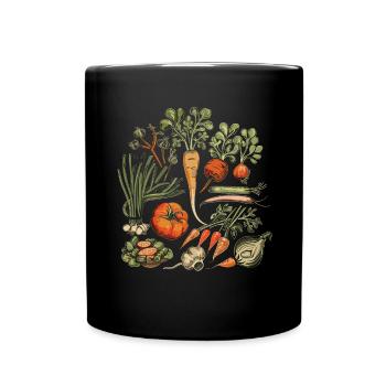 Permakultur Lebensmittel Compost - Tasse einfarbig - Schwarz - Vorne