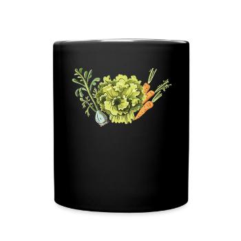 Permakultur Lebensmittel Compost - Tasse einfarbig - Schwarz - Vorne