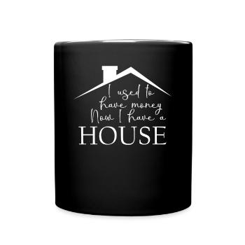 Pendaison de crémaillère Maison Immeuble Propriétaire - Mug uni - noir - Devant