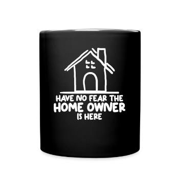 Construction de maison Pendaison de crémaillère du propriétaire - Mug uni - noir - Devant